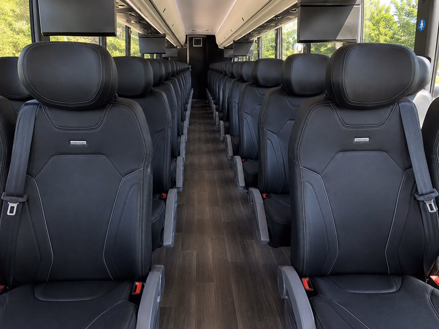 tracy charter bus rental inside